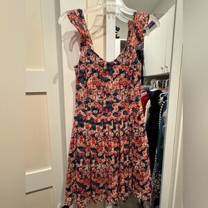 Joie 100% Silk Mini Floral Dress - Size XS